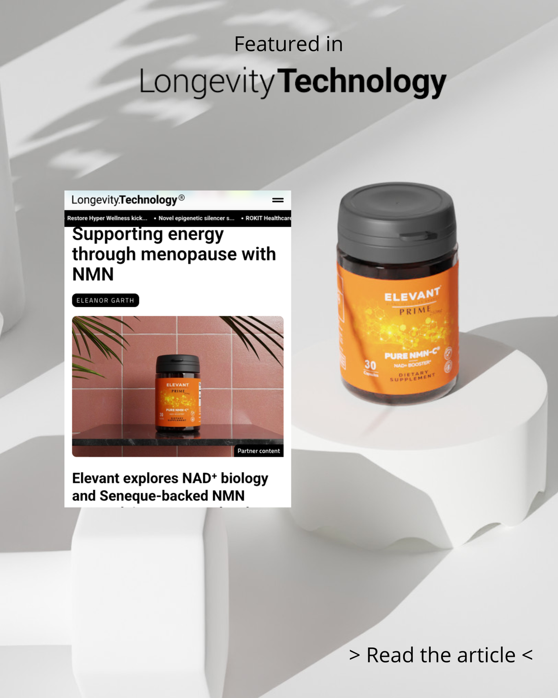 As Featured in Longevity.Technology : NMN and Menopause Energy